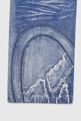 Retro Washed Worn Jeans  Straight Mopping Y2K Pants