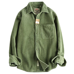 American Khaki Washed Long Sleeve Cotton Shirt
