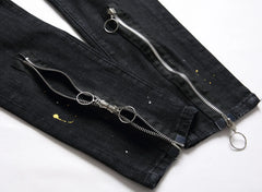 Cotton Skinny Denim  Holes Jeans