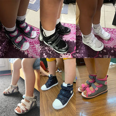 Sneakers Kids Princepard Corrective Orthopedic Girl Boy Shoes with Arch Support to Prevent Tip Toe Walking, Non-Slip Soles