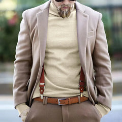 Cotton Half High Neck Base Sweater