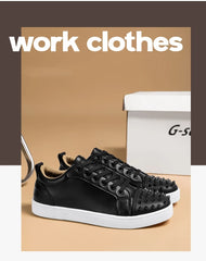 Sneakers Leather Skateboard Shoe