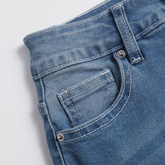 Stretch Boot Cut Jeans Fashion Slim Fit Hip-Lifting Denim