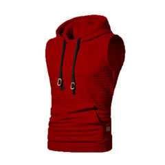 No Sleeve Retro Casual Knitted Pullover Men Wild Slim Knitting Sweaters