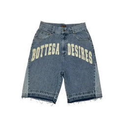 Diamond design loose wide leg niche short