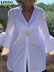 Chemise à manches évasées